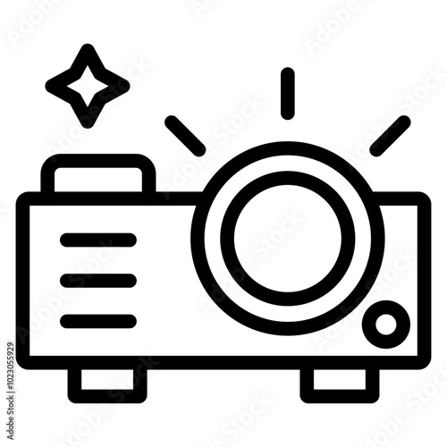 Projector Vector Design Icon Style