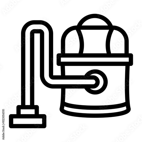 Vacuum Cleaner Vector Design Icon Style