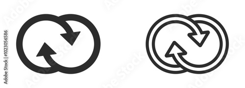 Synergy vector icons. Synergy icon