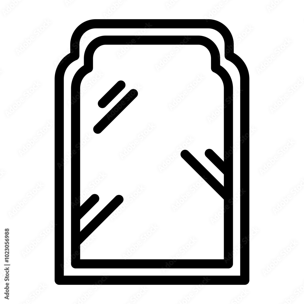 Entryway Mirror Vector Design Icon Style Entryway Mirror Vector Design Icon Style