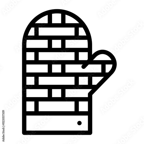 Oven Mitts Vector Design Icon Style