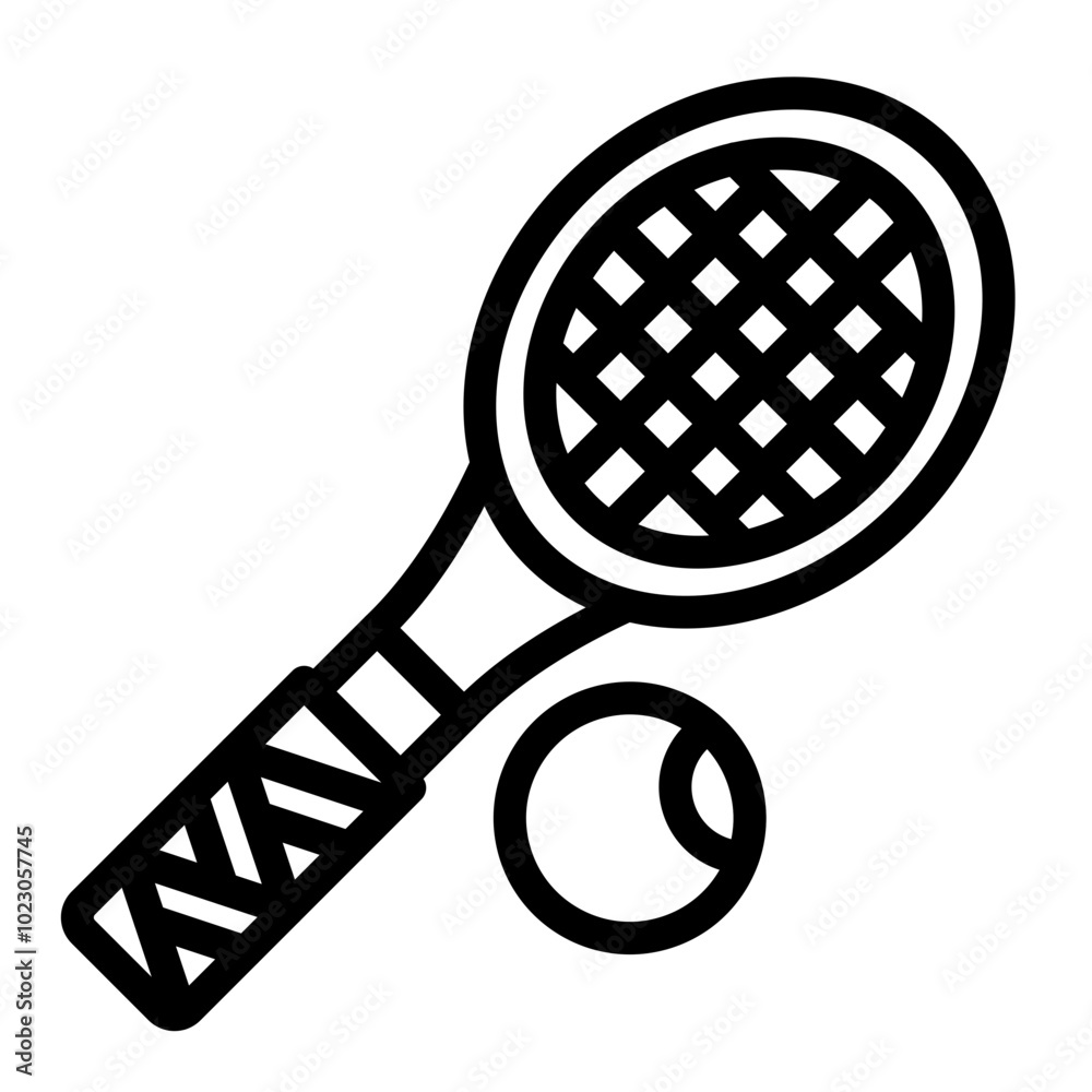 Tennis Racket Vector Design Icon Style Tennis Racket Vector Design Icon Style