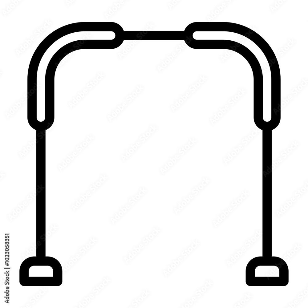 High Jump Bar Vector Design Icon Style High Jump Bar Vector Design Icon Style