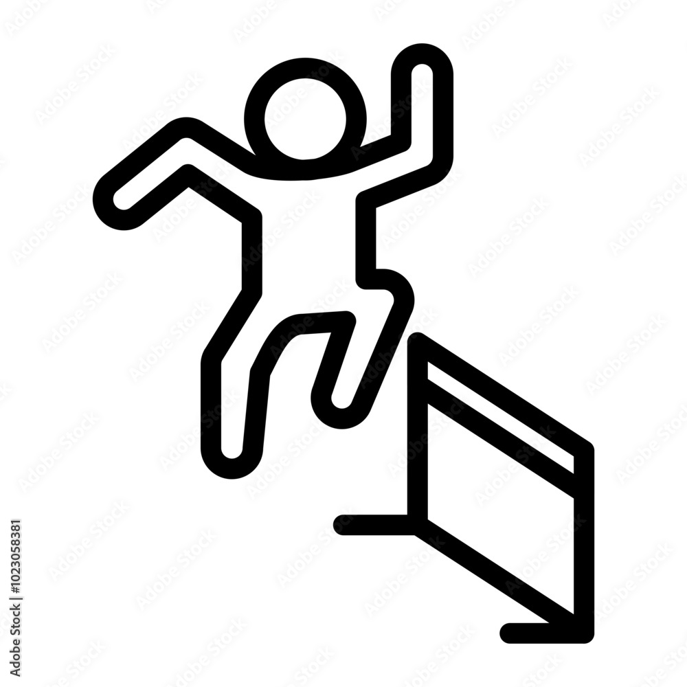 Hurdles Vector Design Icon Style