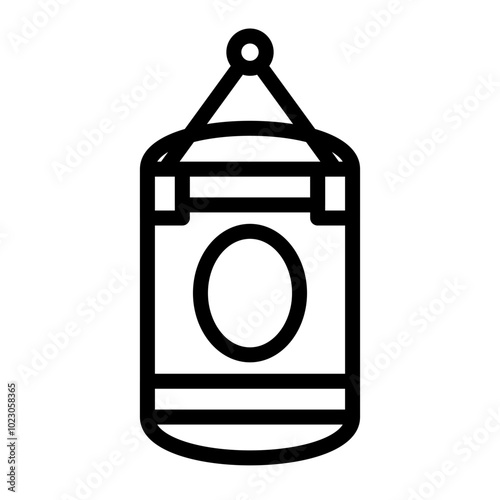 Punching Bag Vector Design Icon Style