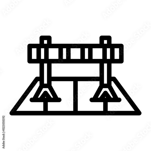 Steeplechase Barrier Vector Design Icon Style