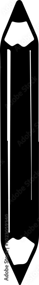 Vector Illustration of a Black Pencil Design Vector Illustration of a Black Pencil Design