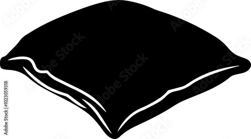 Stylized Vector Illustration of a Decorative Pillow