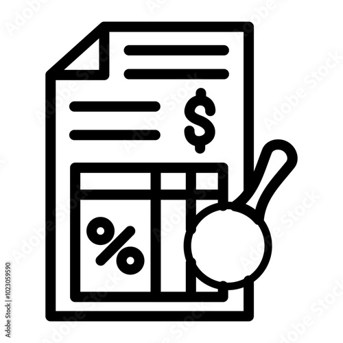 Tax Auditor Vector Design Icon Style