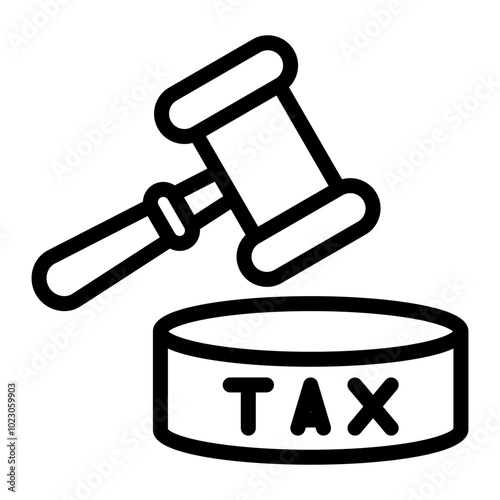 Tax Dispute Vector Design Icon Style