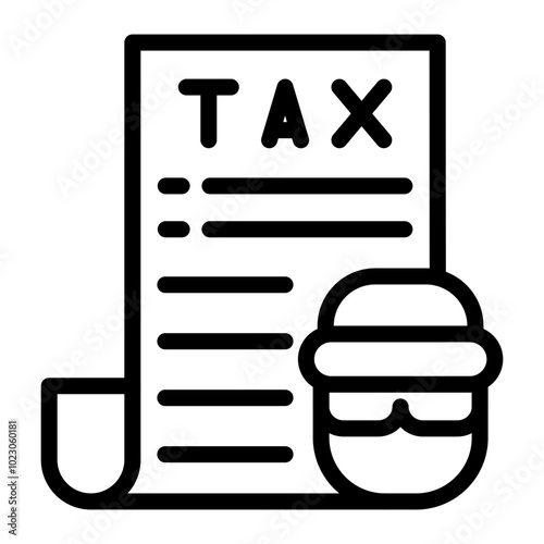 Tax Fraud Vector Design Icon Style