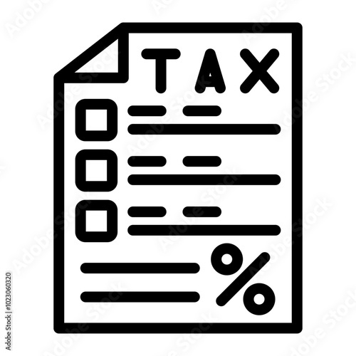 Tax Strategy Vector Design Icon Style