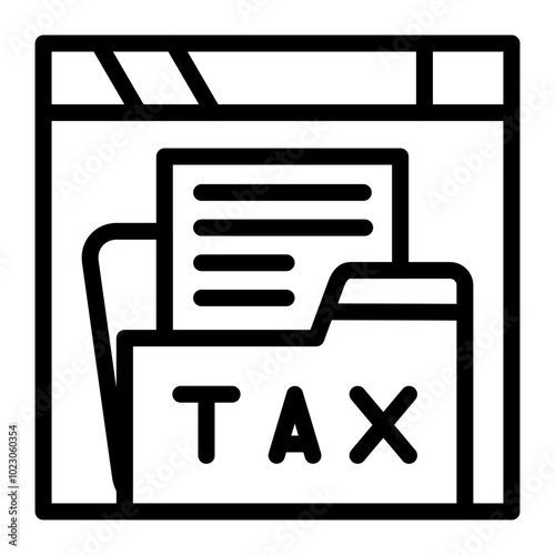 Tax Compliance Vector Design Icon Style