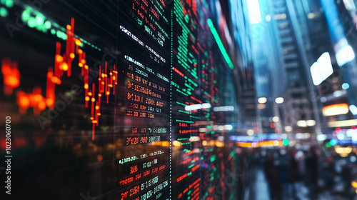 Digital bond market showcasing government and corporate bonds being traded at fluctuating interest rates, with real-time data streams visualizing the dynamic shifts in bond prices and yields. The scen