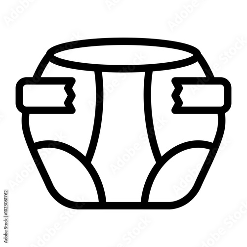 Diapers Vector Design Icon Style