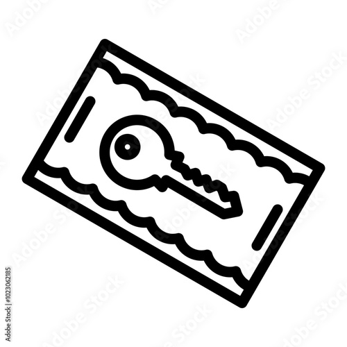 Key Card Vector Design Icon Style