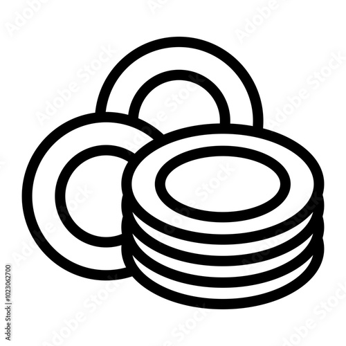 Plates Vector Design Icon Style
