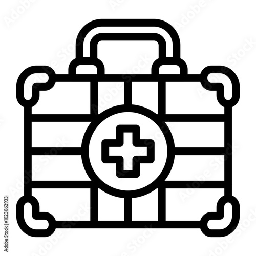 First Aid Kit Vector Design Icon Style