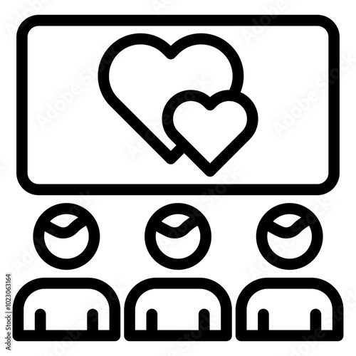 Movie Night Vector Design Icon Style