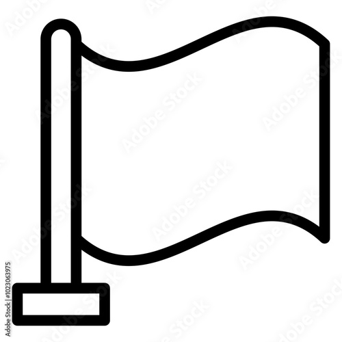 Nautical Flag Vector Design Icon Style