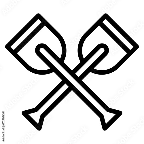 Oar Vector Design Icon Style