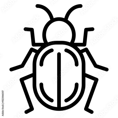 Deathwatch Beetle Vector Design Icon Style