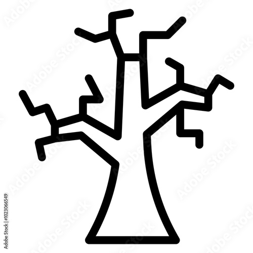 Dead Tree Vector Design Icon Style