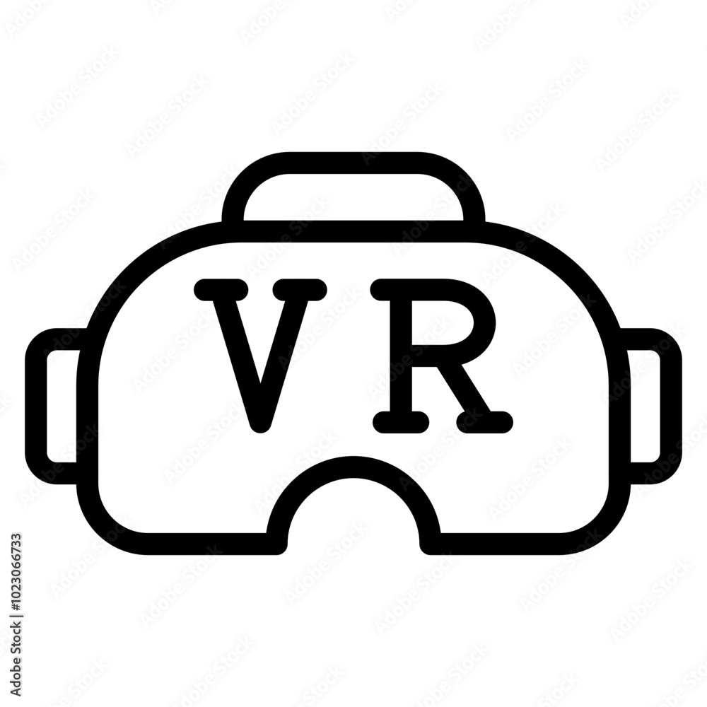 Virtual Reality Vector Design Icon Style Virtual Reality Vector Design Icon Style
