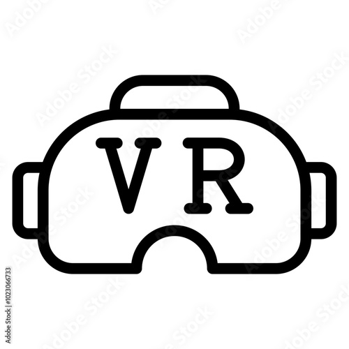 Virtual Reality Vector Design Icon Style