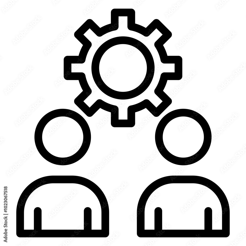 Digital Collaboration Vector Design Icon Style Digital Collaboration Vector Design Icon Style
