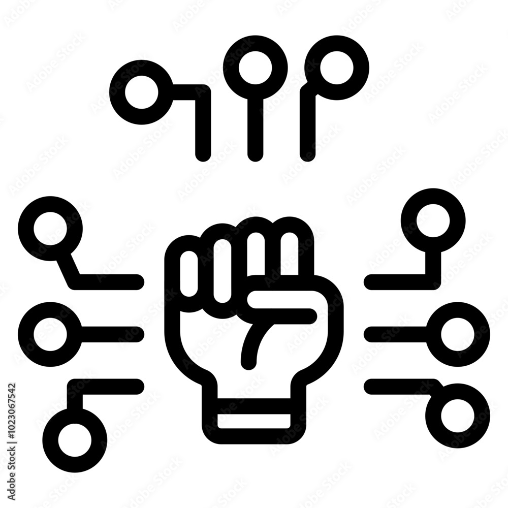 Digital Revolution Vector Design Icon Style Digital Revolution Vector Design Icon Style