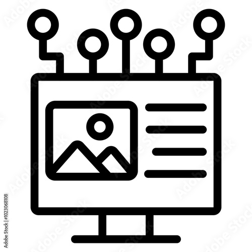 Digital Magazine Vector Design Icon Style