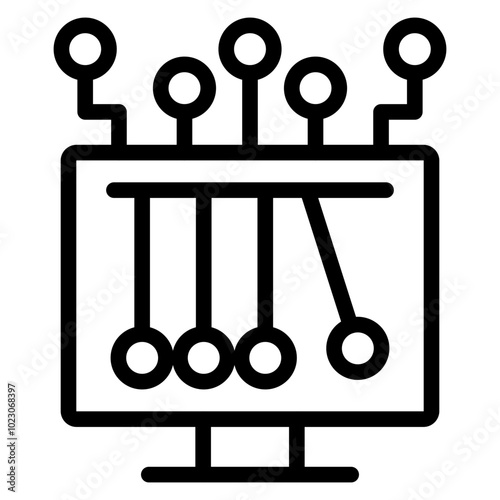 Digital Momentum Vector Design Icon Style