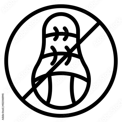 Peanut Allergy Vector Design Icon Style
