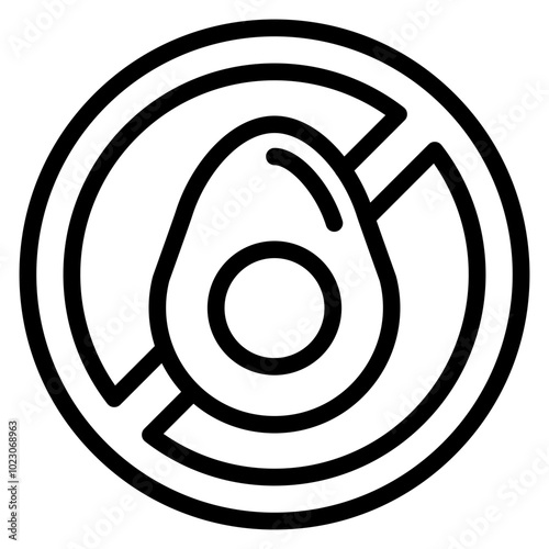 Egg Allergy Vector Design Icon Style