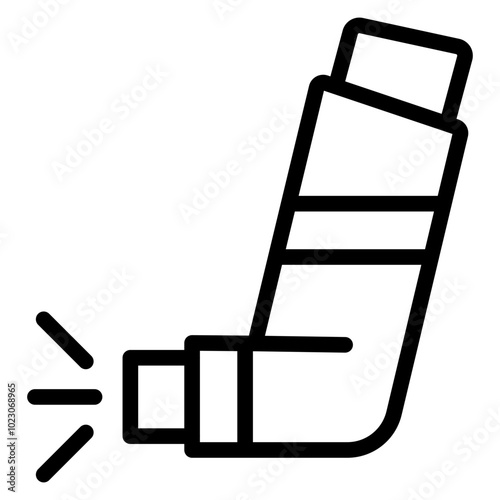 Inhaled Allergens Vector Design Icon Style
