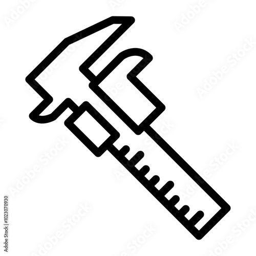 Calipers Vector Design Icon Style