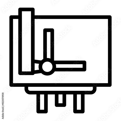 Drafting Board Vector Design Icon Style