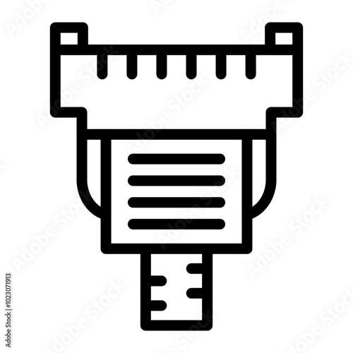 Serial Cable Vector Design Icon Style