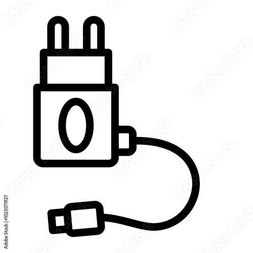 Power Adapter Vector Design Icon Style