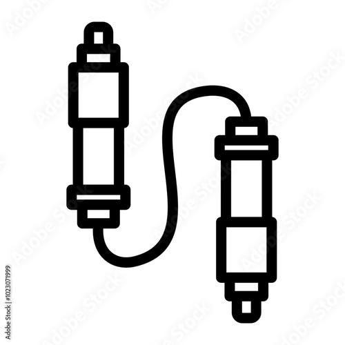 Fiber Optic Connector Vector Design Icon Style