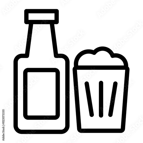 Craft Beer Vector Design Icon Style