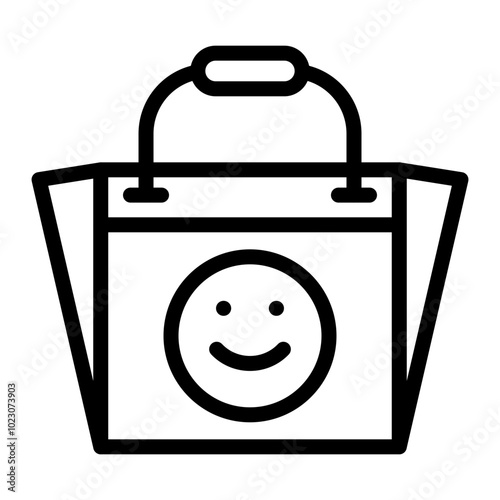 Tote Bag Vector Design Icon Style