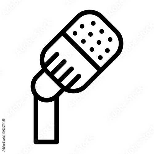 Old-fashioned Microphone Vector Design Icon Style