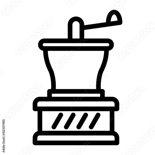 Coffee Grinder Vector Design Icon Style