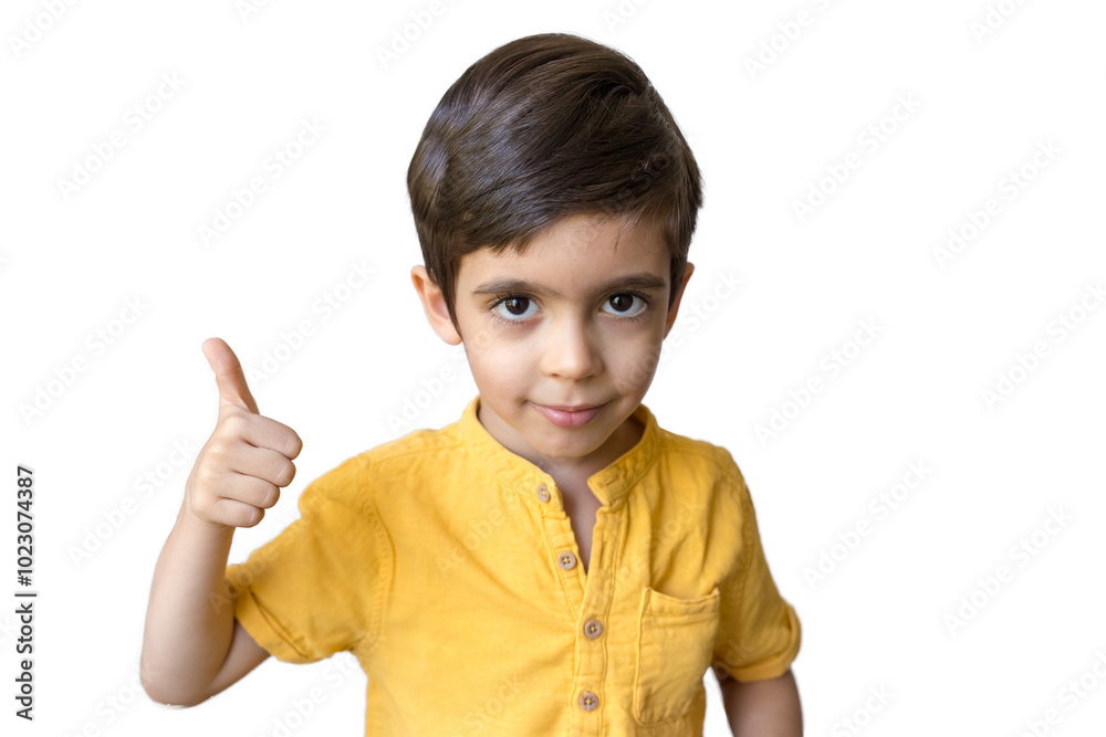 Cute little boy show thumb up gesture, close up. Say no, whims, emotions and facial expression. Like gesture Cute little boy show thumb up gesture, close up. Say no, whims, emotions and facial expression. Like gesture