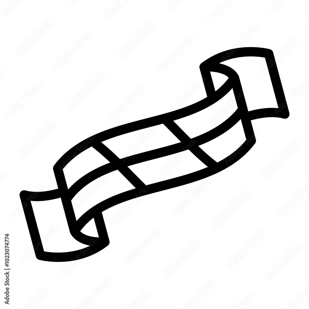 Gray Ribbon Vector Design Icon Style Gray Ribbon Vector Design Icon Style