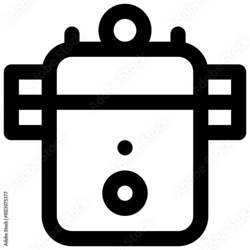 Autoclave. Editable stroke vector icon.