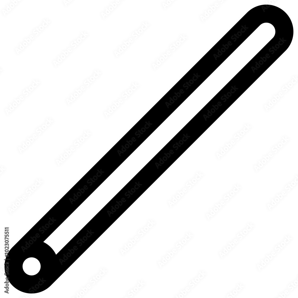 Stirring rod. Editable stroke vector icon. Stirring rod. Editable stroke vector icon.