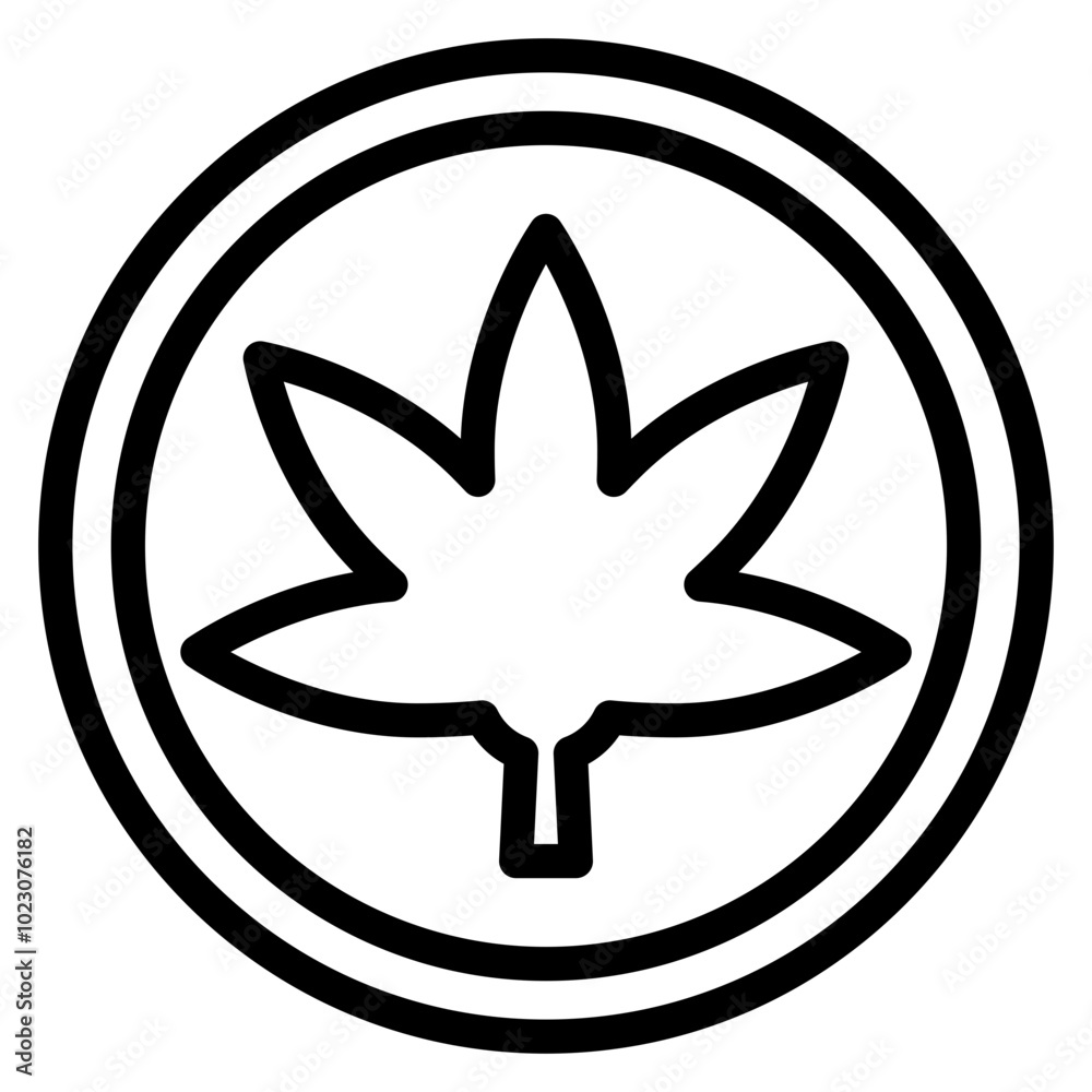 Cannabis Cove Vector Design Icon Style Cannabis Cove Vector Design Icon Style
